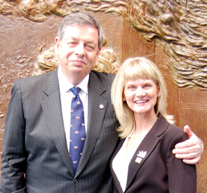 Brian D. Starer, Chair of the Holland & Knight 9-11 Memorial Committee and ROS Concert Producer, Kathleen Tonnesen