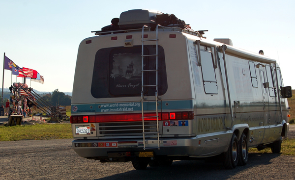 Mitch Mendler drives the WORLD MEMORIAL Command Center @ Shanksville Memorial